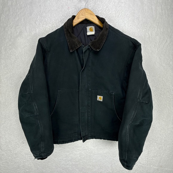 Carhartt Sandstone Jacket Arctic Quilt Lined Mens 46 XL J02 BLK Black - Picture 1 of 15